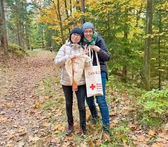 In die Pilze gehen Pilzwanderung mit dem Care & Career Projekt: